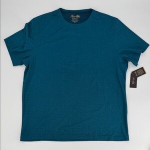 Men's Teal Crew Neck Supima T-Shirt